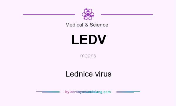 What does LEDV mean? It stands for Lednice virus