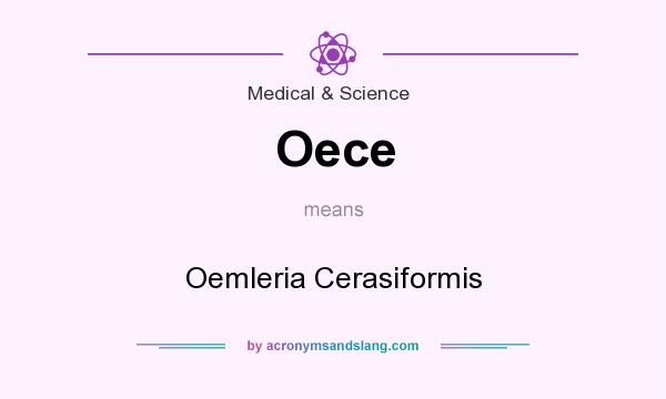 What does Oece mean? It stands for Oemleria Cerasiformis