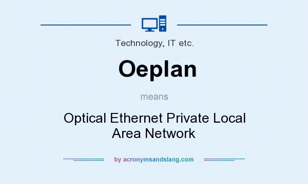 What does Oeplan mean? It stands for Optical Ethernet Private Local Area Network