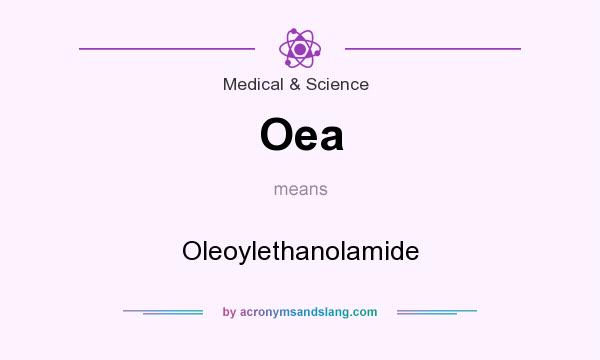 What does Oea mean? It stands for Oleoylethanolamide