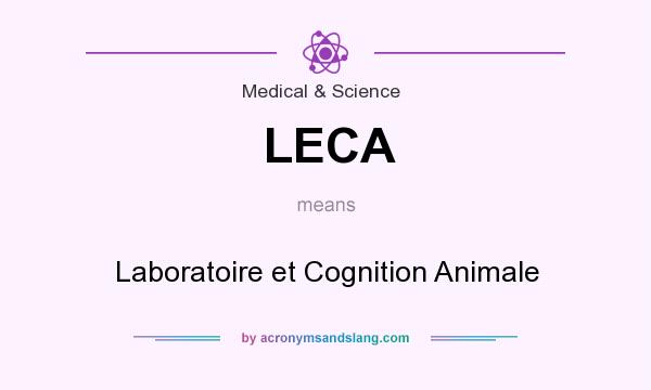 What does LECA mean? It stands for Laboratoire et Cognition Animale