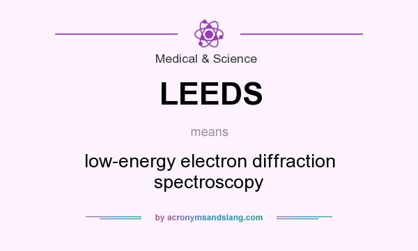 What does LEEDS mean? It stands for low-energy electron diffraction spectroscopy