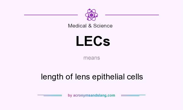 What does LECs mean? It stands for length of lens epithelial cells