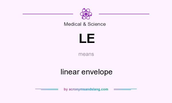 What does LE mean? It stands for linear envelope