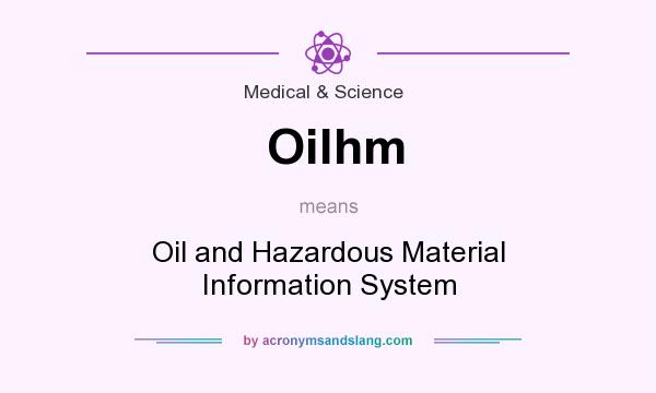 What does Oilhm mean? It stands for Oil and Hazardous Material Information System