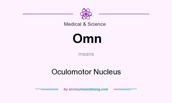 What does Omn mean? It stands for Oculomotor Nucleus
