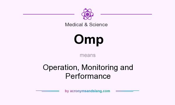 What does Omp mean? It stands for Operation, Monitoring and Performance