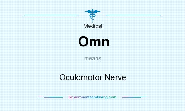 What does Omn mean? It stands for Oculomotor Nerve