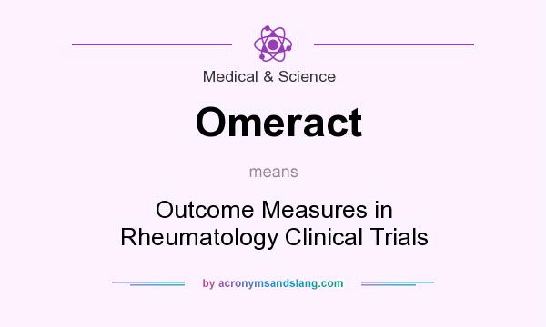 What does Omeract mean? It stands for Outcome Measures in Rheumatology Clinical Trials