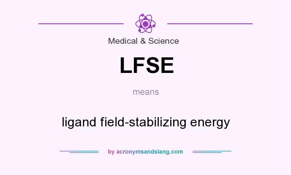 What does LFSE mean? It stands for ligand field-stabilizing energy