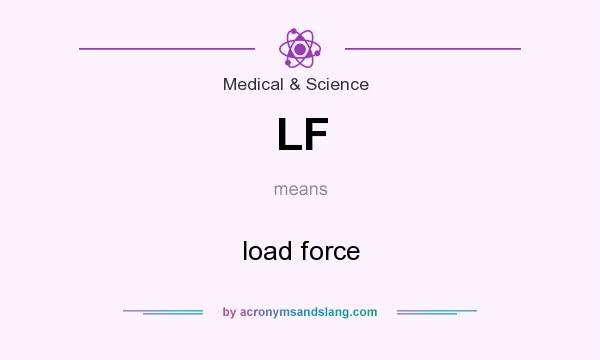 What does LF mean? It stands for load force