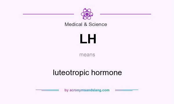 What does LH mean? It stands for luteotropic hormone