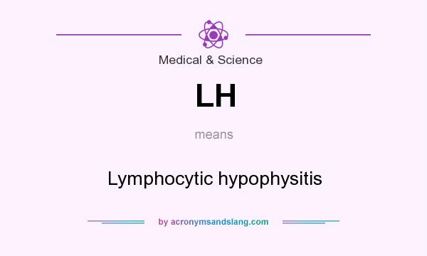 What does LH mean? It stands for Lymphocytic hypophysitis