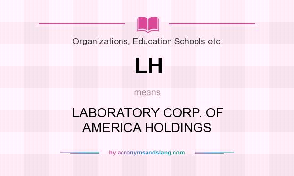 What does LH mean? It stands for LABORATORY CORP. OF AMERICA HOLDINGS