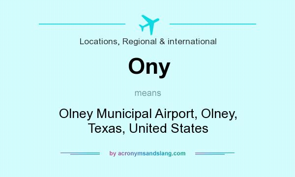 What does ony mean