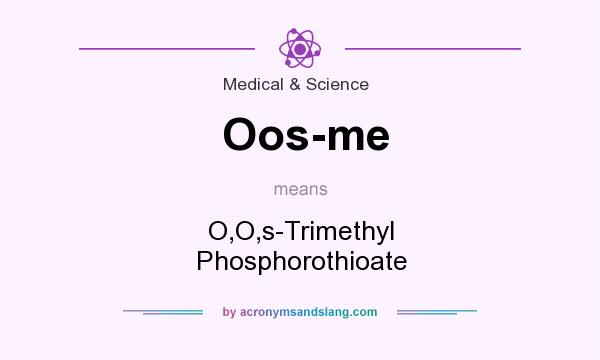 What does Oos-me mean? It stands for O,O,s-Trimethyl Phosphorothioate