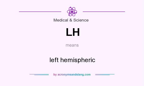 What does LH mean? It stands for left hemispheric