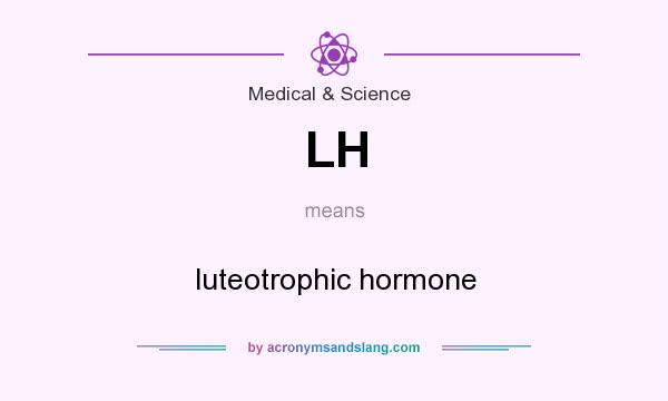 What does LH mean? It stands for luteotrophic hormone
