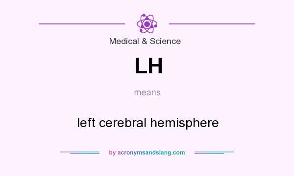 What does LH mean? It stands for left cerebral hemisphere