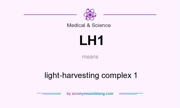 What does LH1 mean? It stands for light-harvesting complex 1
