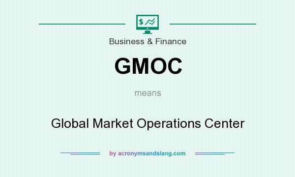 What does GMOC mean? It stands for Global Market Operations Center