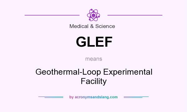 What does GLEF mean? It stands for Geothermal-Loop Experimental Facility