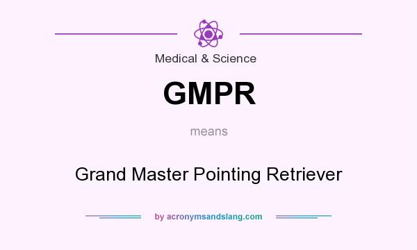 What does GMPR mean? It stands for Grand Master Pointing Retriever
