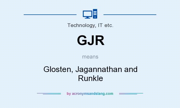 What does GJR mean? It stands for Glosten, Jagannathan and Runkle