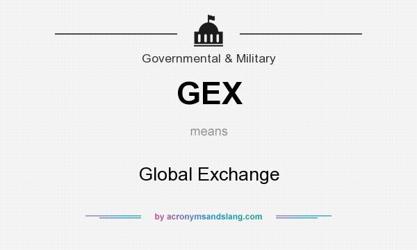 What does GEX mean? It stands for Global Exchange