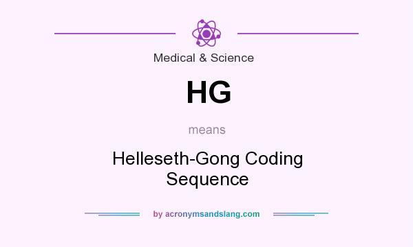 What does HG mean? It stands for Helleseth-Gong Coding Sequence