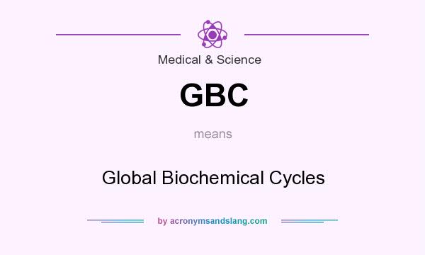 What does GBC mean? It stands for Global Biochemical Cycles