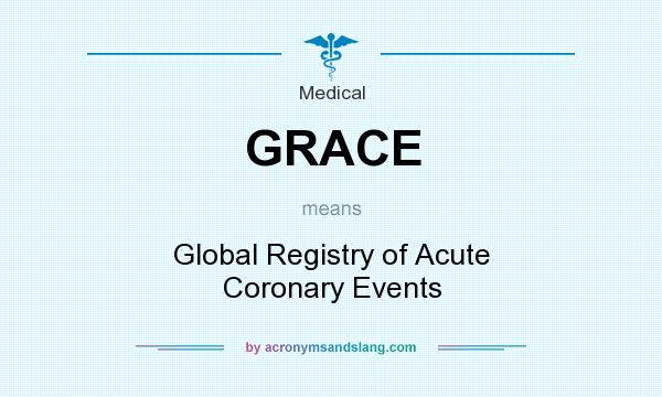 What does GRACE mean? It stands for Global Registry of Acute Coronary Events