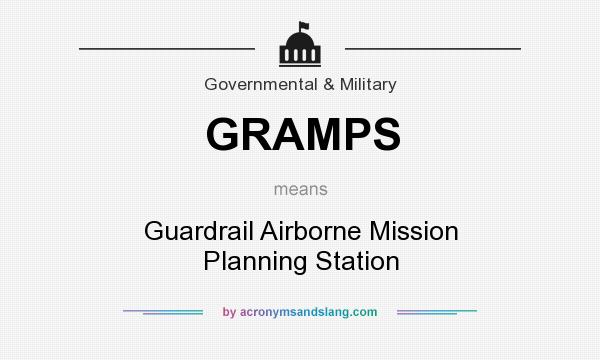 What does GRAMPS mean? It stands for Guardrail Airborne Mission Planning Station