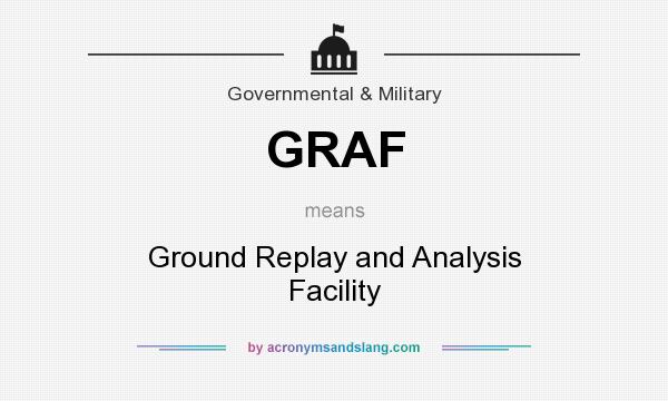 What does GRAF mean? It stands for Ground Replay and Analysis Facility