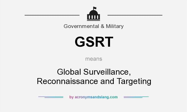 What does GSRT mean? It stands for Global Surveillance, Reconnaissance and Targeting