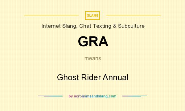 What does GRA mean? It stands for Ghost Rider Annual