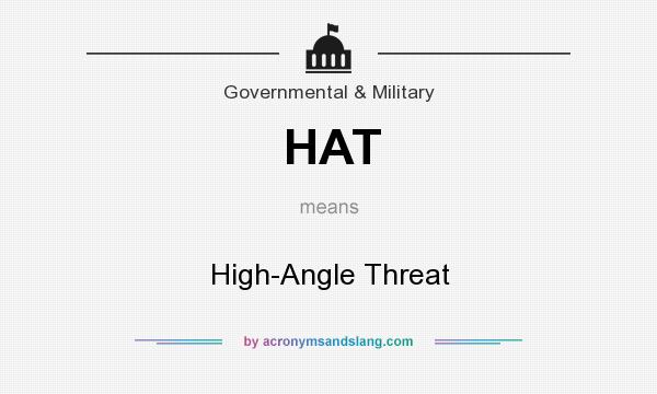 What does HAT mean? It stands for High-Angle Threat