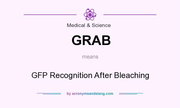 What does GRAB mean? It stands for GFP Recognition After Bleaching