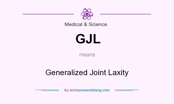What does GJL mean? It stands for Generalized Joint Laxity