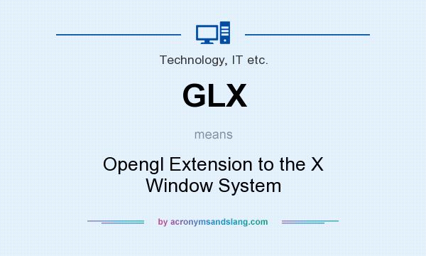 What does GLX mean? It stands for Opengl Extension to the X Window System