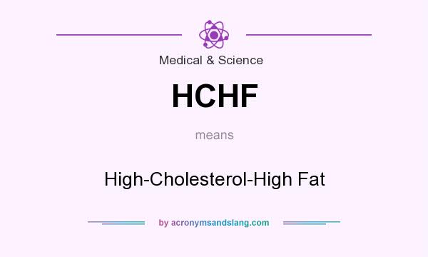What does HCHF mean? It stands for High-Cholesterol-High Fat