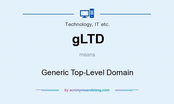 What does gLTD mean? It stands for Generic Top-Level Domain