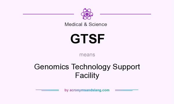 What does GTSF mean? It stands for Genomics Technology Support Facility