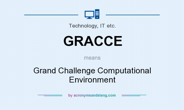 What does GRACCE mean? It stands for Grand Challenge Computational Environment