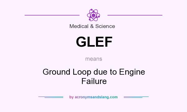 What does GLEF mean? It stands for Ground Loop due to Engine Failure