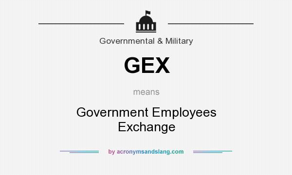 What does GEX mean? It stands for Government Employees Exchange