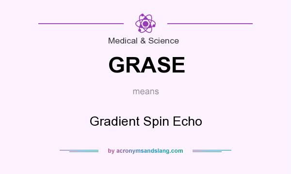What does GRASE mean? It stands for Gradient Spin Echo