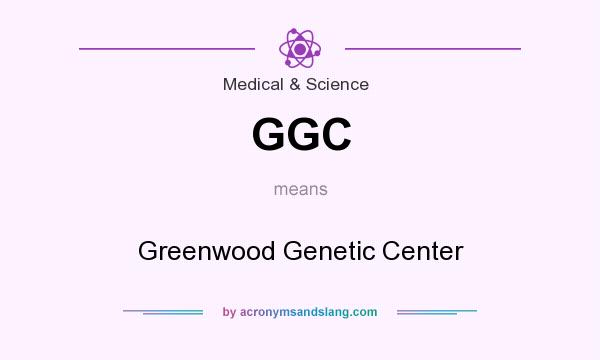 What does GGC mean? It stands for Greenwood Genetic Center
