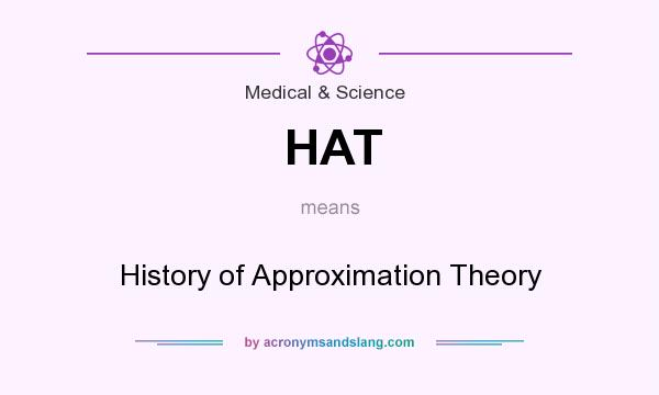 What does HAT mean? It stands for History of Approximation Theory