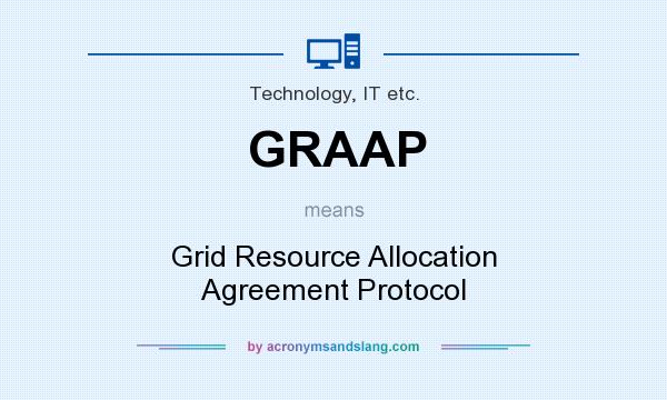What does GRAAP mean? It stands for Grid Resource Allocation Agreement Protocol